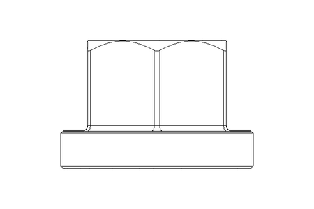 Ecrou hexagonal à embase M8 ST DIN6331