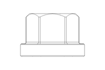 Ecrou hexagonal à embase M8 ST DIN6331
