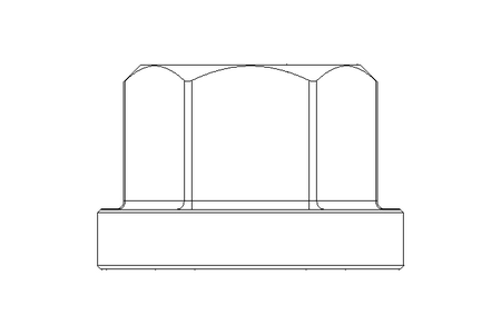 Hexagon nut with collar M8 ST DIN6331