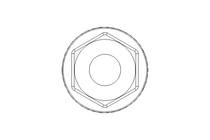 Ecrou hexagonal à embase M8 ST DIN6331