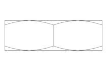 Hexagon nut M8x0,75 St-Zn ISO8675