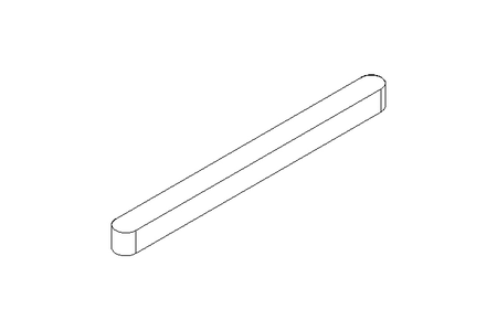 Passfeder DIN6885-1 A 80x6x6 1.4571