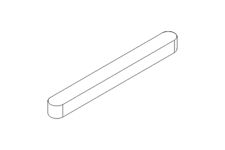 Passfeder DIN6885-1 A 80x8x7 1.4571