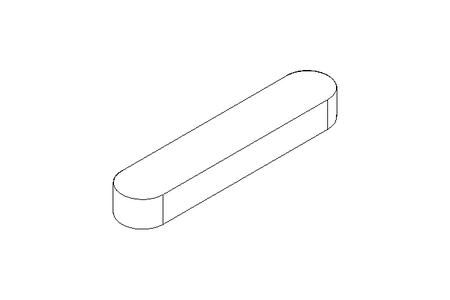 Passfeder DIN6885-1 A 80x16x10 1.4571