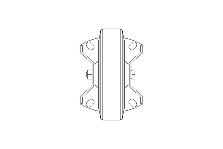 Heavy duty castor 125x37 100kg