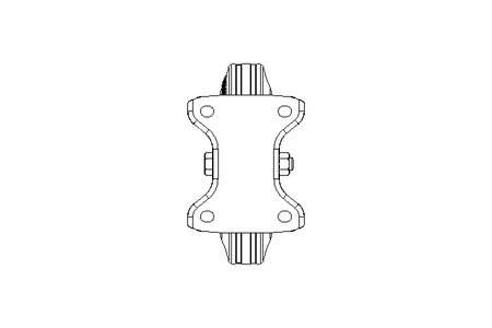 Roda fixa 200x50 205kg