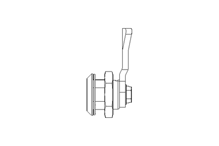 Drehriegel mit Zunge H20