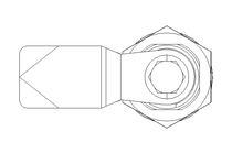 Fecho giratorio com lingueta A=20