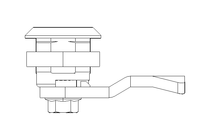 Drehriegel mit Zunge H14