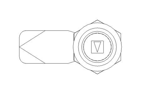 Drehriegel mit Zunge H18