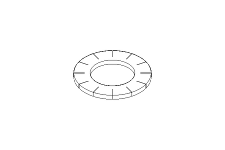 Serrated lock washer A 6.4 St-Zn DIN6798