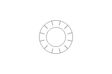 Serrated lock washer A 6.4 St-Zn DIN6798