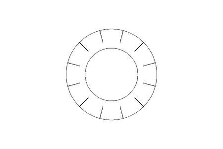 Serrated lock washer A 6.4 St-Zn DIN6798