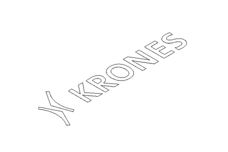 Maschinenbeschriftung "KRONES"