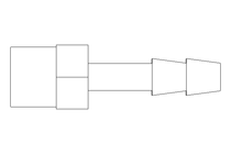 Einschraubtülle G1/4" LW 6 Ms