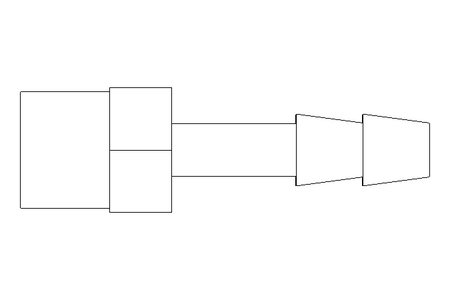 Einschraubtülle G1/4" LW 6 Ms