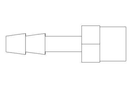 Einschraubtülle G1/4" LW 6 Ms