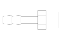 Einschraubtülle G1/4" LW 6 Ms