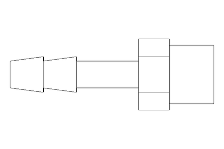 Einschraubtülle G1/4" LW 6 Ms