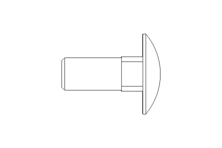 Round head screw M10x25 DIN603