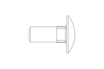 Round head screw M12x30 DIN603