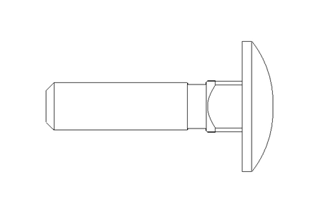 Vis à tête bombée M6x25 A2 DIN603