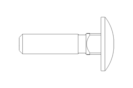 Vis à tête bombée M6x25 A2 DIN603