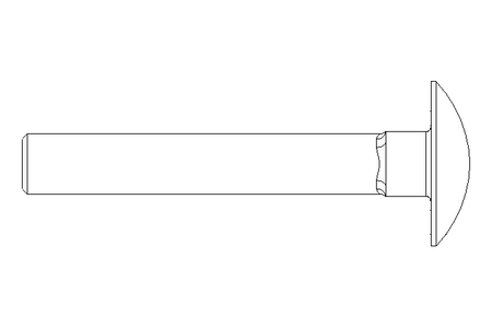 Round head screw M6x40 A2 DIN603