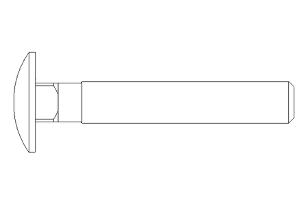 Vite testa a calot.piatta M8x50 DIN603