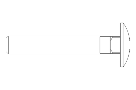 Round head screw M8x50 DIN603