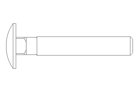 Vite testa a calot.piatta M8x50 DIN603