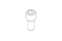 CAP SCREW M12X25 8.8:ZN DIN 912