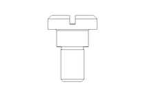 Flat head screw M4x3 A2 DIN923