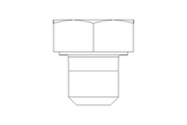 Hexagon screw M5x5 A2 70 ISO4017