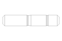 Stiftschraube M10x40 A2 DIN939