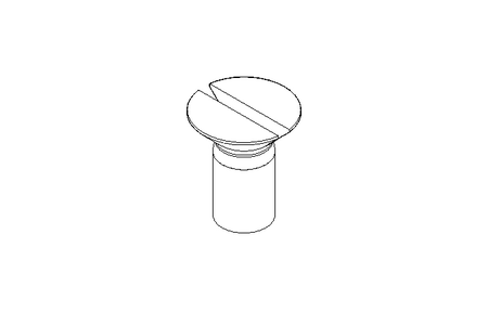 Countersunk head screw ISO2009 M12x25 A2