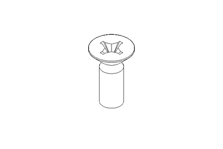 Countersunk head screw ISO7046 M6x16 A5