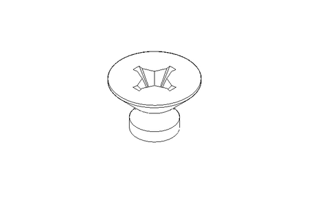 Countersunk head screw M5x6 A2 70