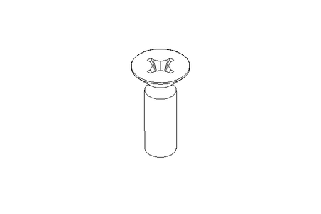 Countersunk head screw M5x16 A2 70