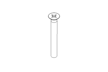 Countersunk head screw M5x40 A2 70