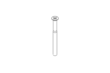 Countersunk head screw M5x60 A2 70