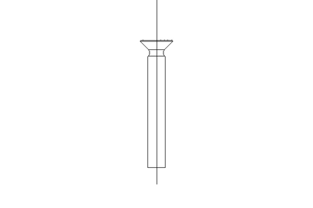 Tornillo avellanado M6x45 A2 70 ISO7046