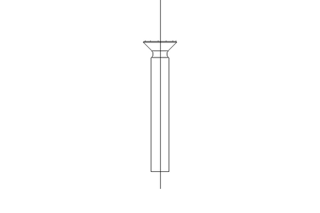 Countersunk head screw M6x45 A2 70