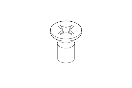 Countersunk head screw M8x16 A2 70