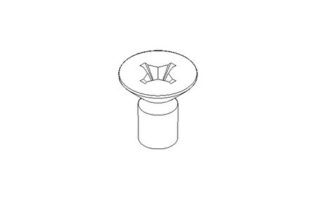 Countersunk head screw ISO7046 M8x16 A2