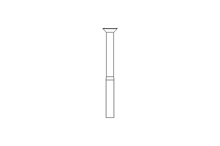 Countersunk head screw ISO7046 M8x90 A2