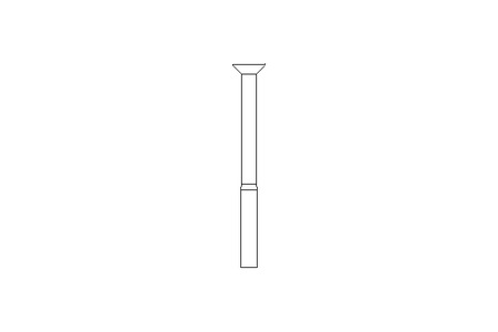 Countersunk head screw M8x100 A2 70