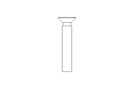 Countersunk head screw M6x35 A2 70