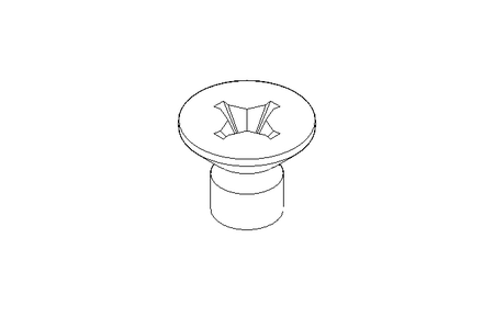 Countersunk head screw M4x6 A2 70