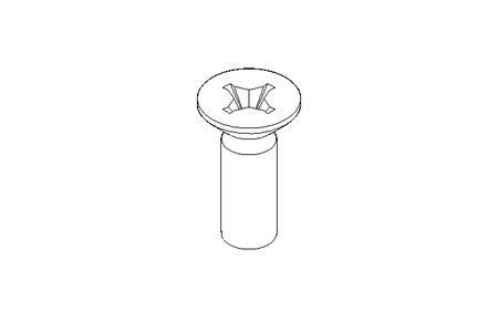 Countersunk head screw M4x12 A2 70